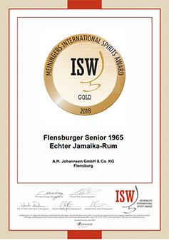 ISW 2018: Goldmedaille für den Senior