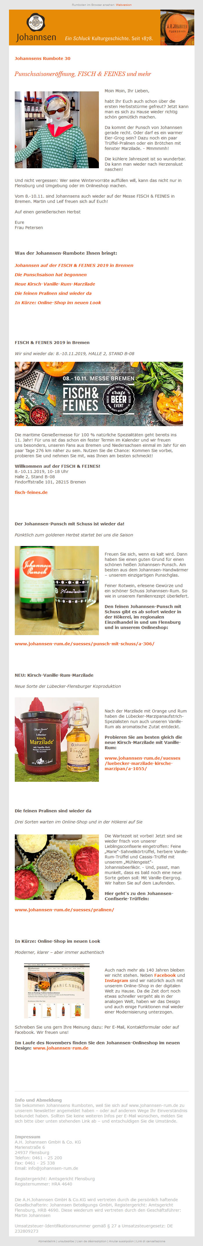 Rumbote 30: Punschsaisoneröffnung, FISCH & FEINES und mehr Rumbote 30: Punschsaisoneröffnung, FISCH & FEINES und mehr